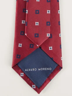 CORBATA JACQUARD MF ROJO