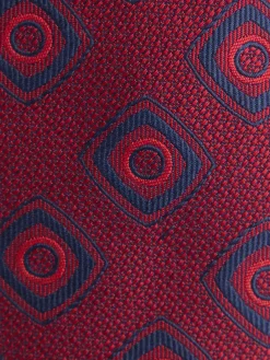 CORBATA JACQUARD MF ROJO