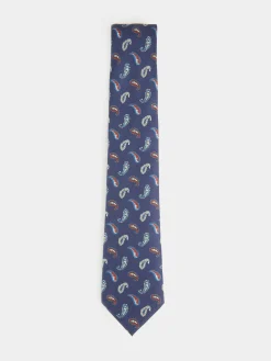 CORBATA PRINTED AZUL MARINO