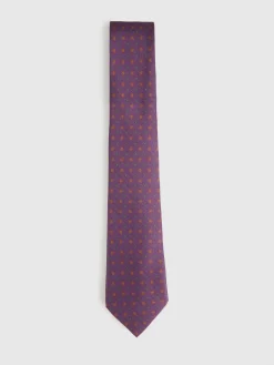 CORBATA PRINTED BURDEOS