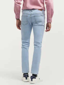 DENIM SLIM BASICO CELESTE