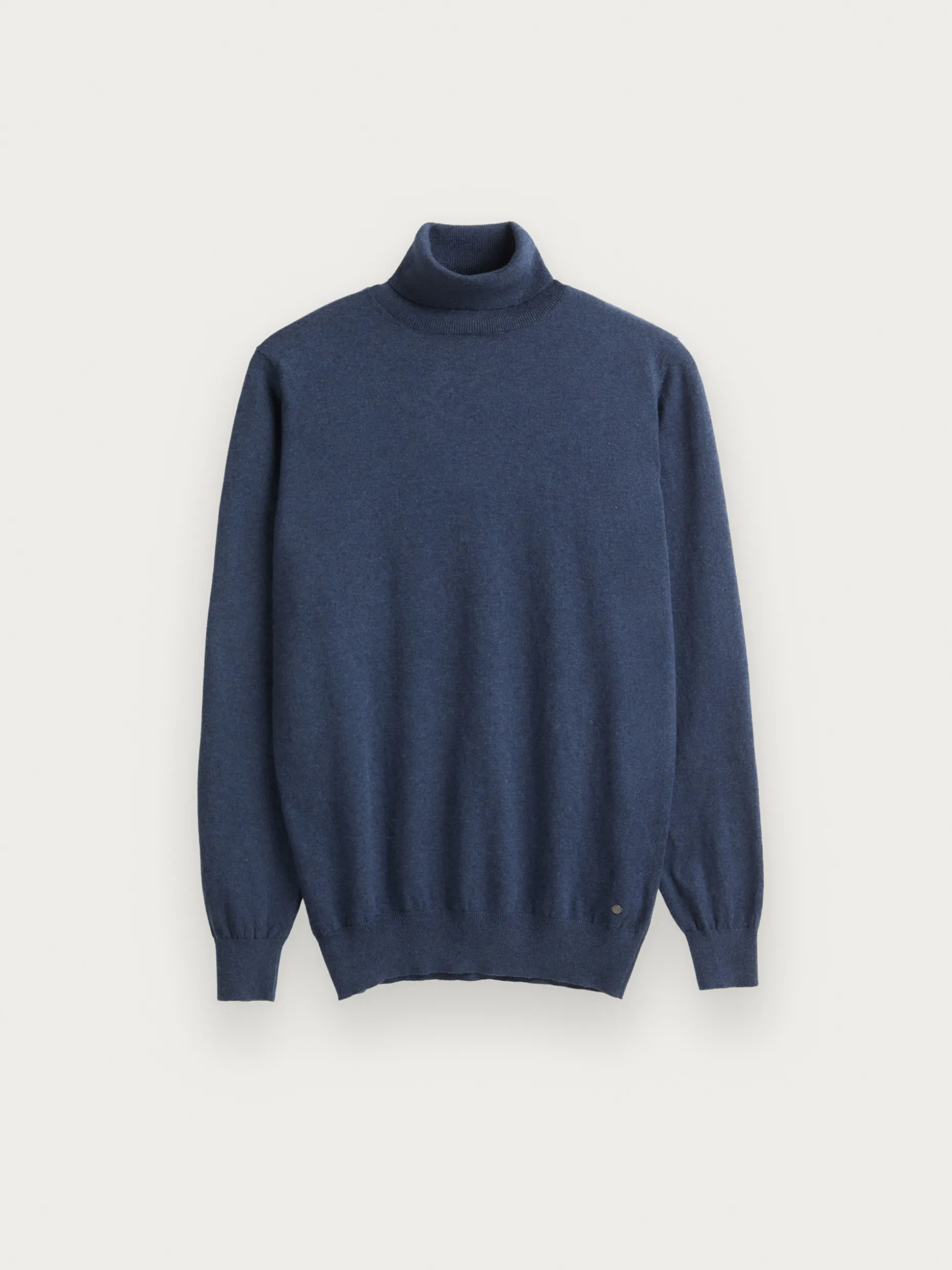 JERSEY ROLL COLLAR AZUL