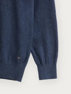 JERSEY ROLL COLLAR AZUL