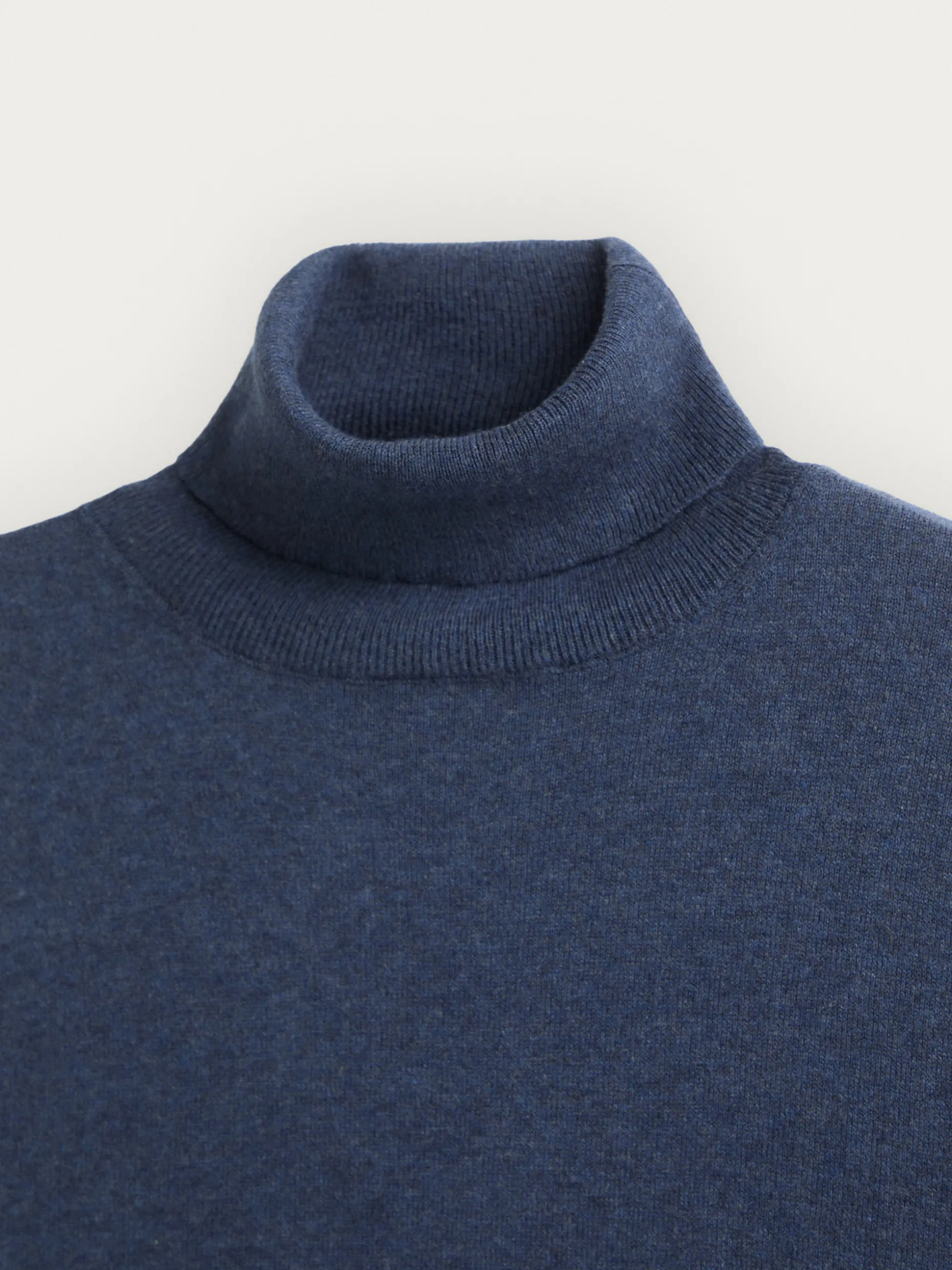 JERSEY ROLL COLLAR AZUL