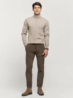 JERSEY ROLL COLLAR BEIGE