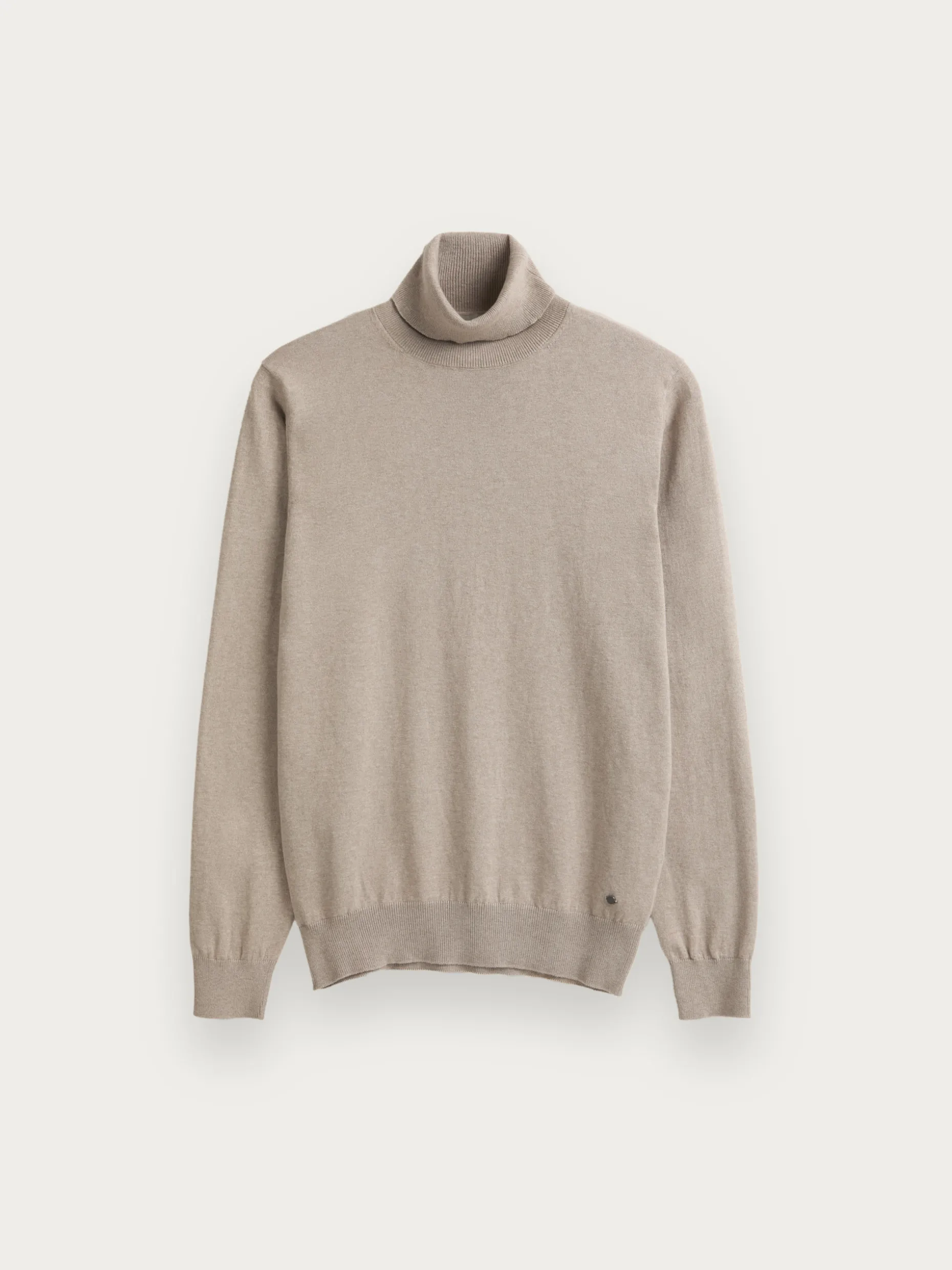 JERSEY ROLL COLLAR BEIGE