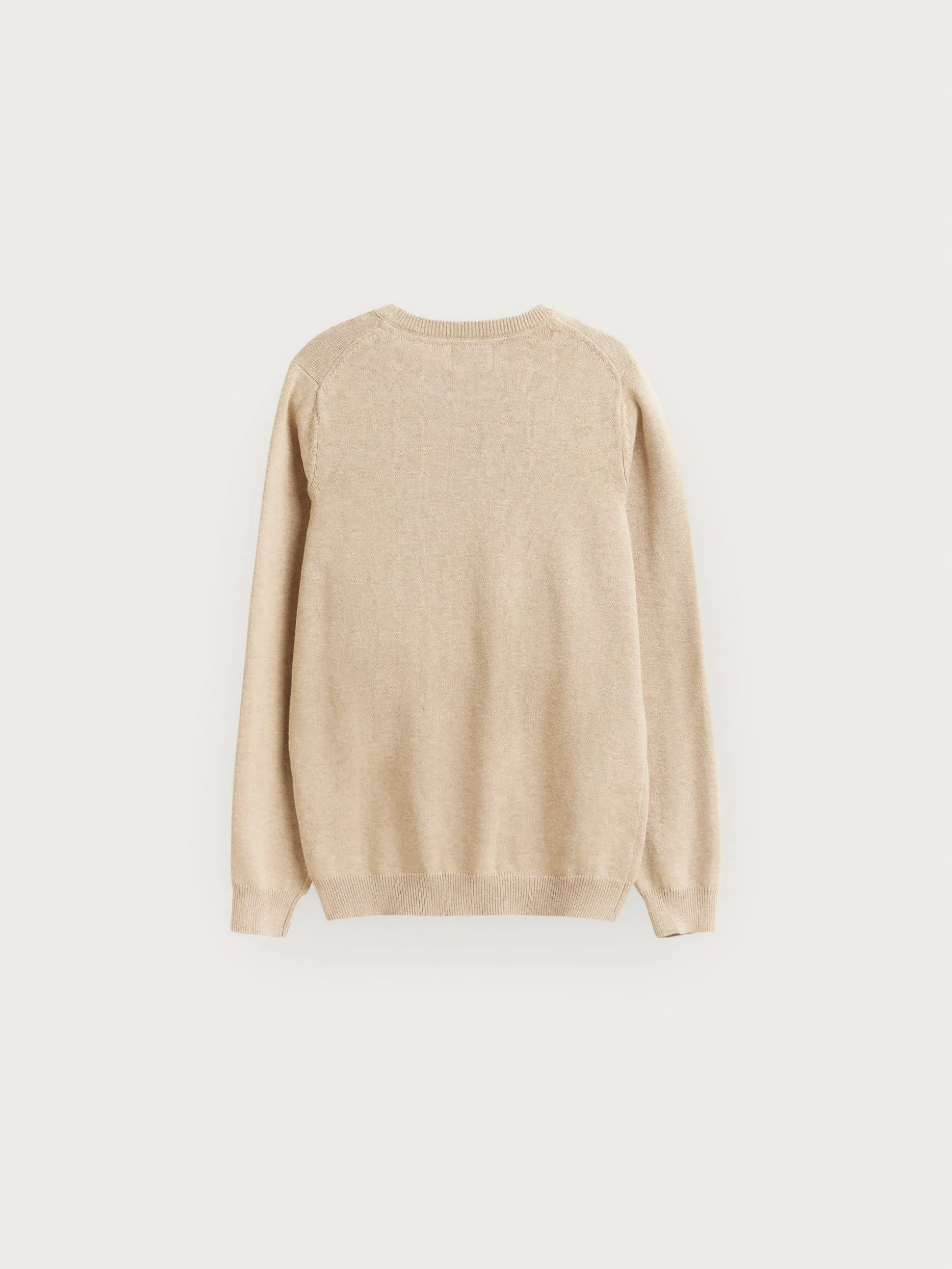 JERSEY ROUND NECK KIDS CAMEL