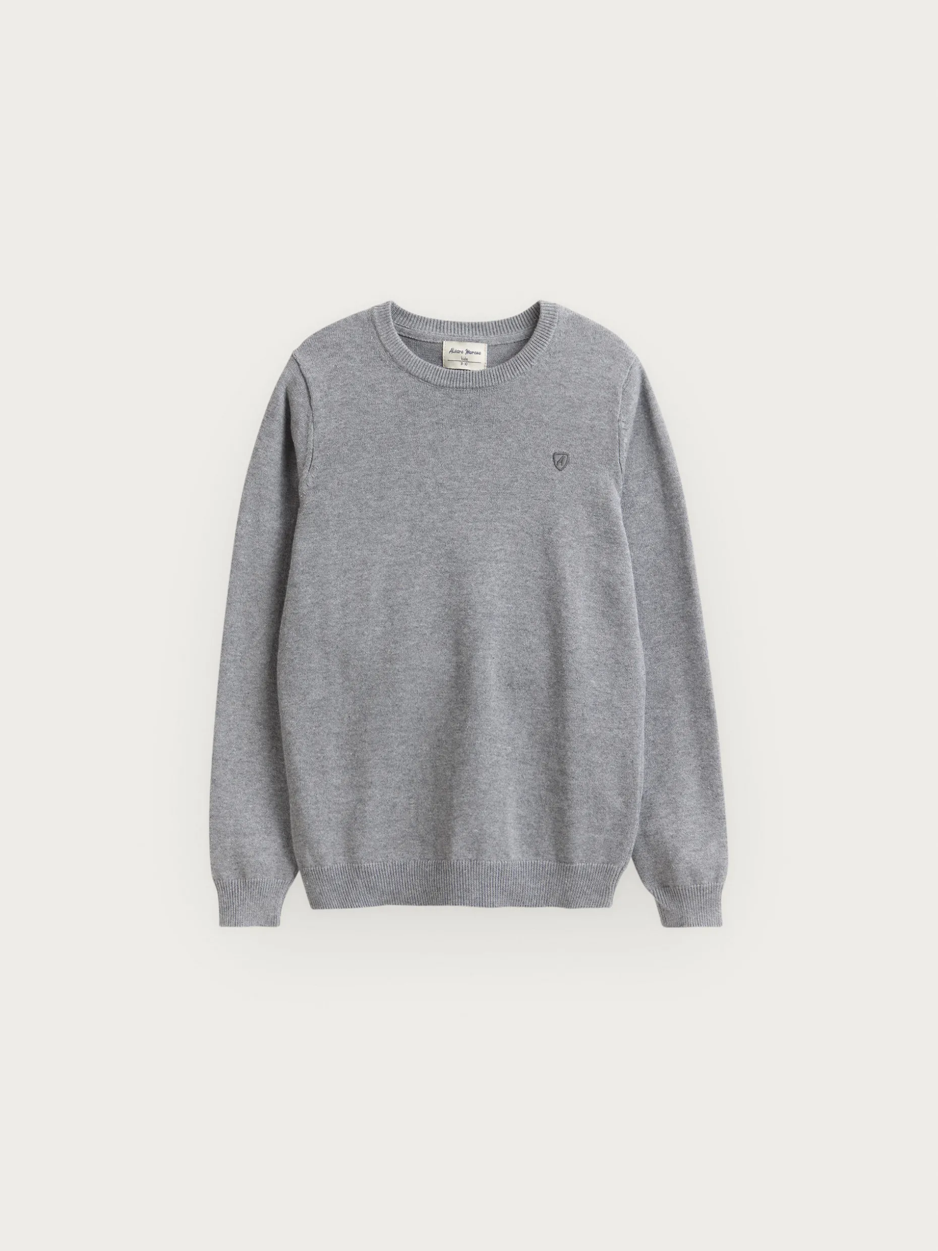 JERSEY ROUND NECK KIDS GRIS