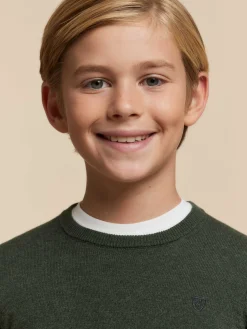 JERSEY ROUND NECK KIDS VERDE