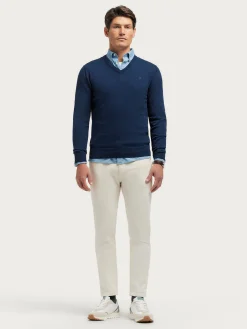 JERSEY V-NECK TRENDY AZUL MARINO