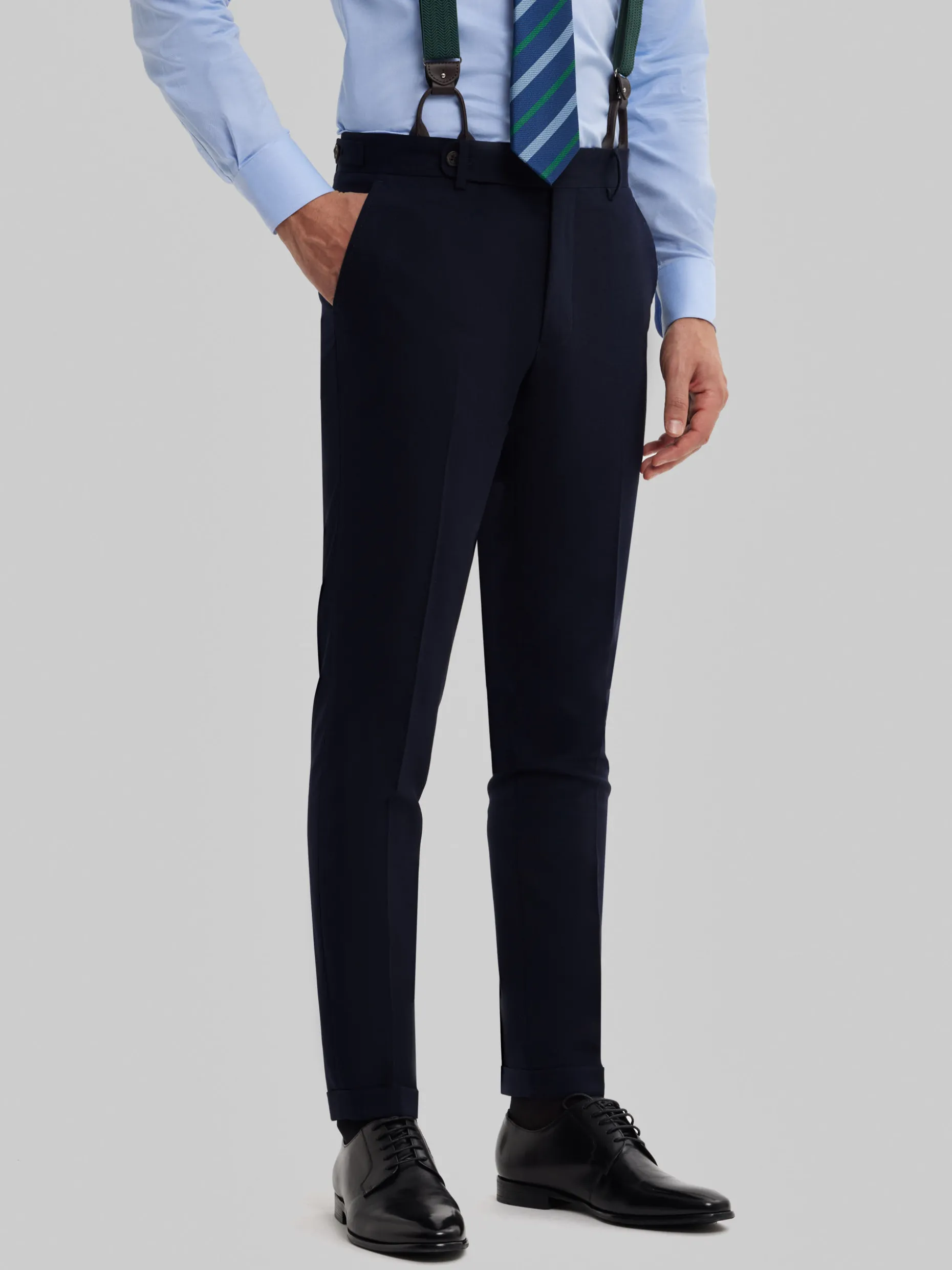 PANTALON CAPO PLAIN AZUL MARINO