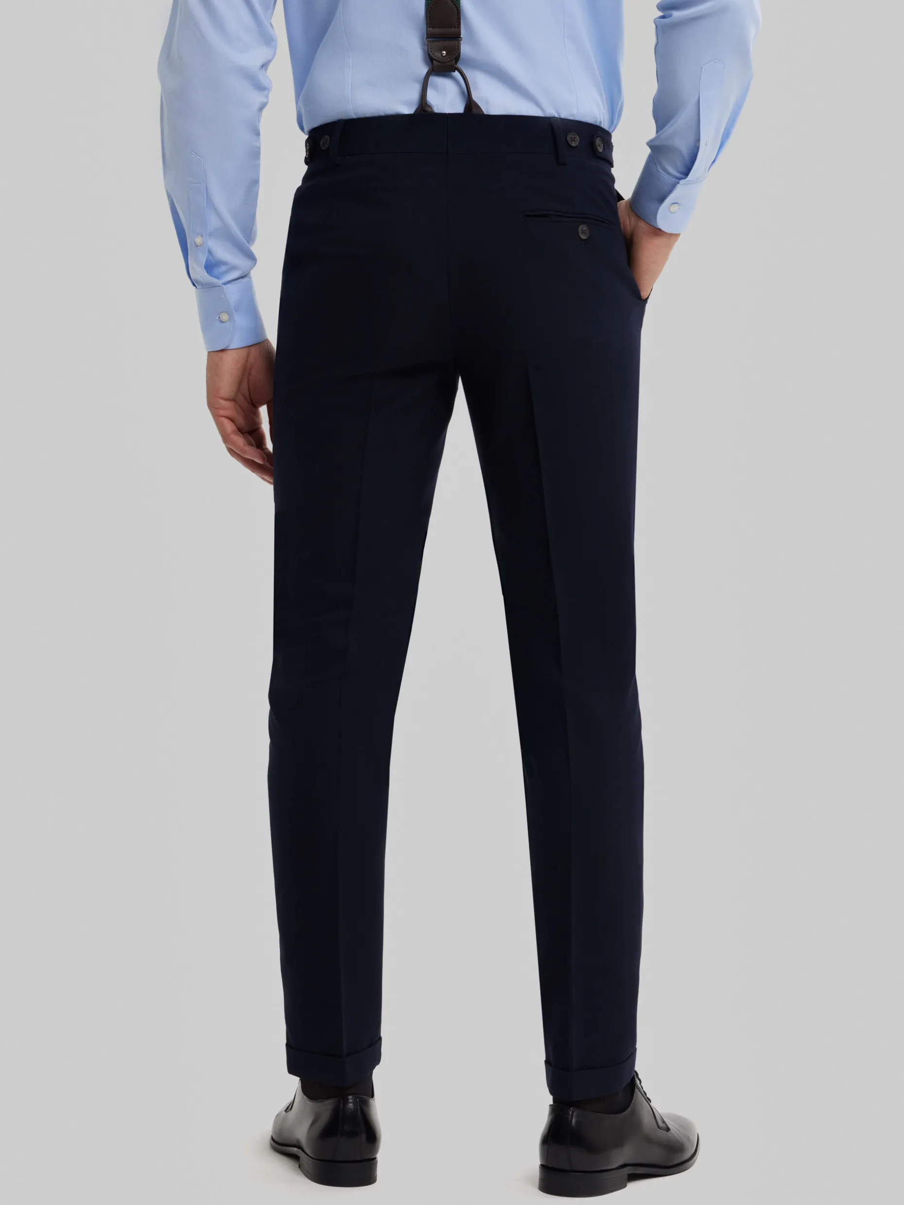 PANTALON CAPO PLAIN AZUL MARINO