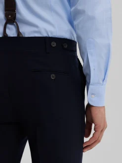 PANTALON CAPO PLAIN AZUL MARINO