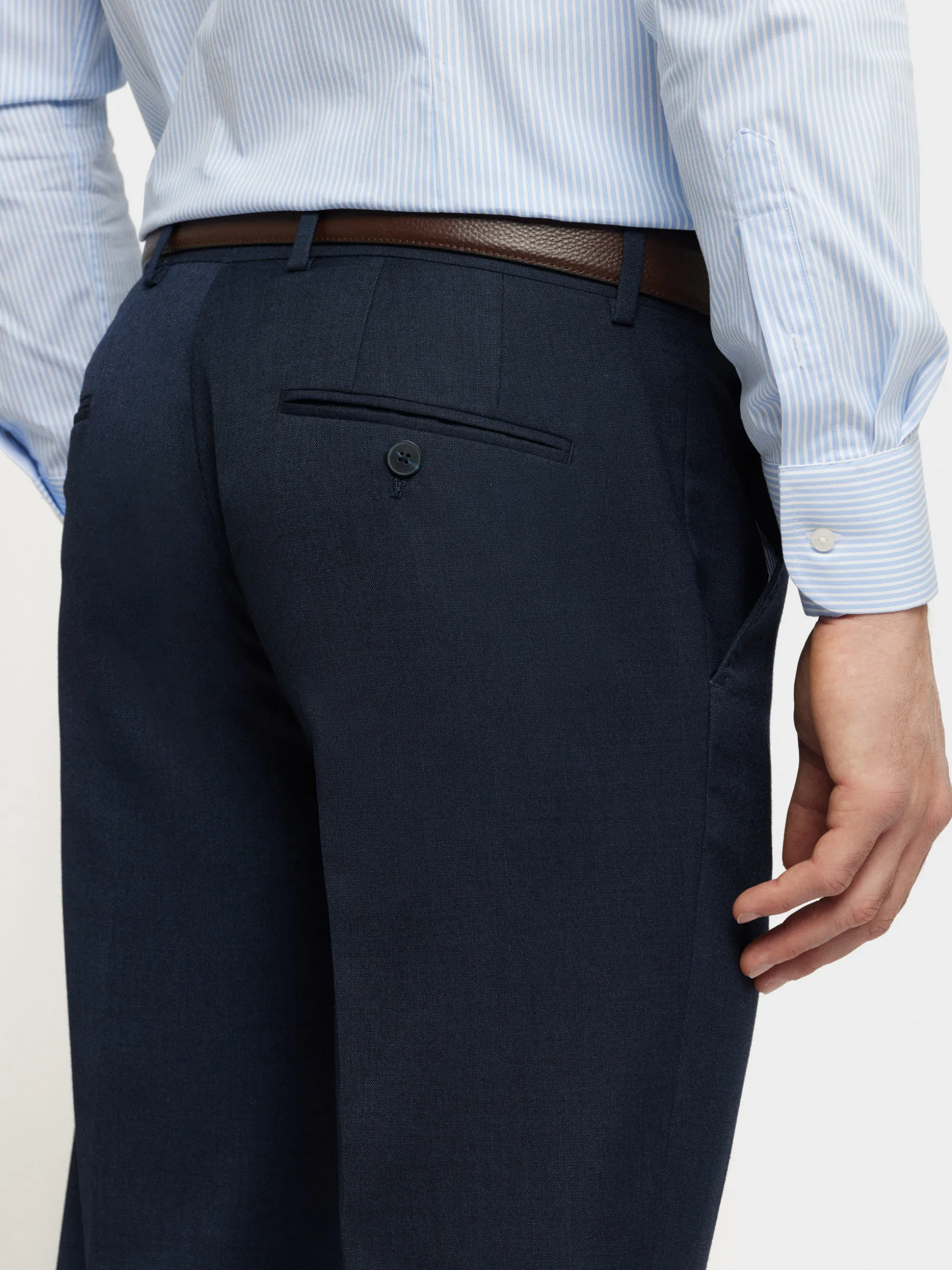 PANTALON FIL A FIL AZUL MARINO