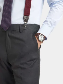 PANTALON FIL A FIL CRUZADO GRIS