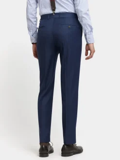 PANTALON FIL A FIL CRUZADO AZUL MARINO