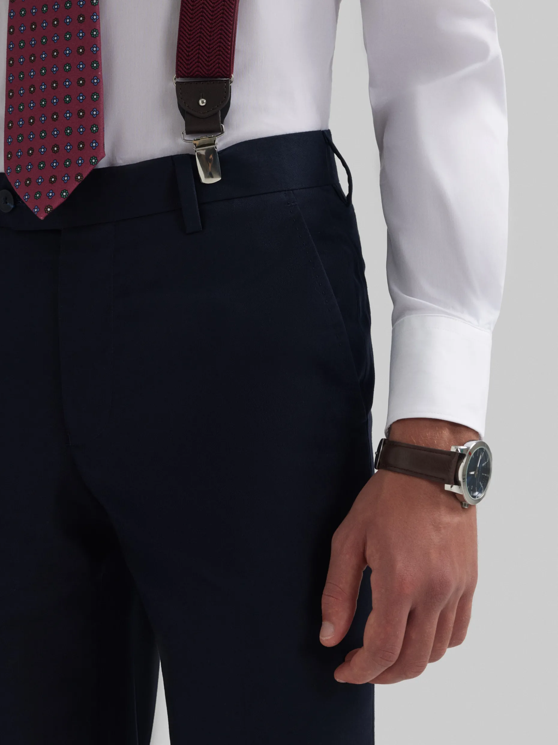 PANTALON TWILL CADETE AZUL MARINO