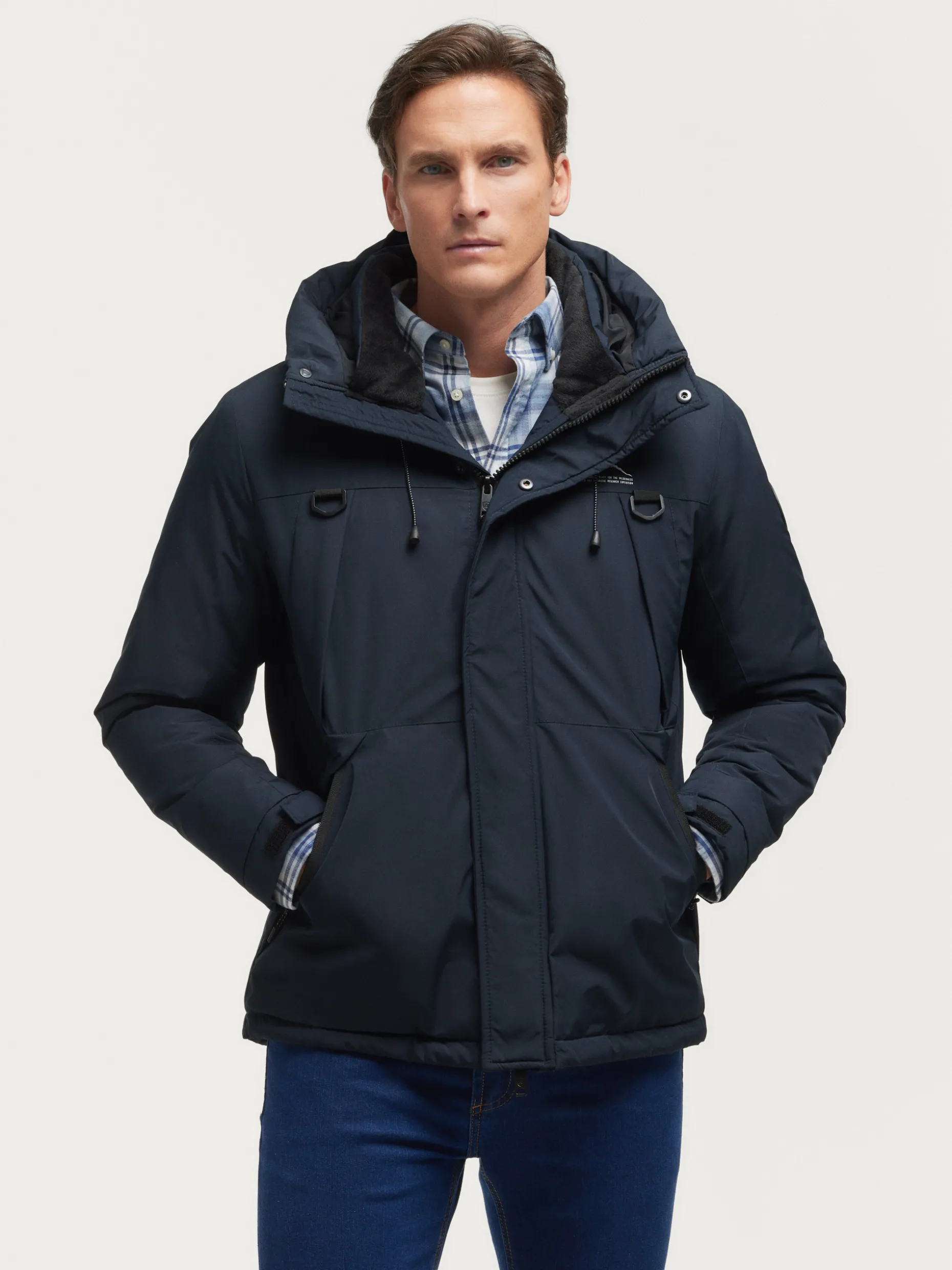 PARKA TREKKING AZUL MARINO