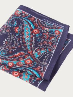PAÑUELO PRINT AZUL MARINO