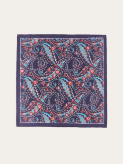 PAÑUELO PRINT AZUL MARINO