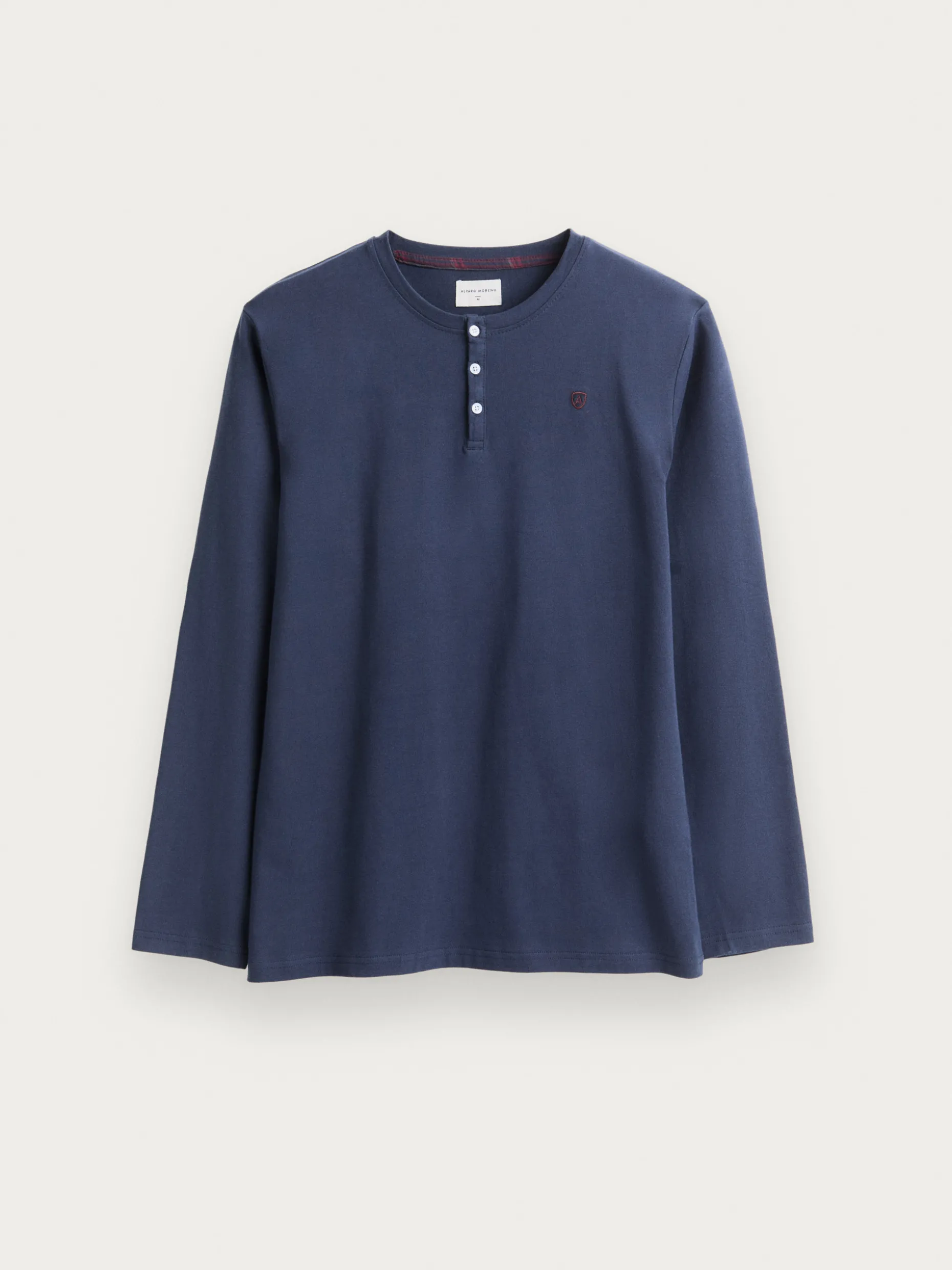 PIJAMA FRANELA CUADROS AZUL MARINO