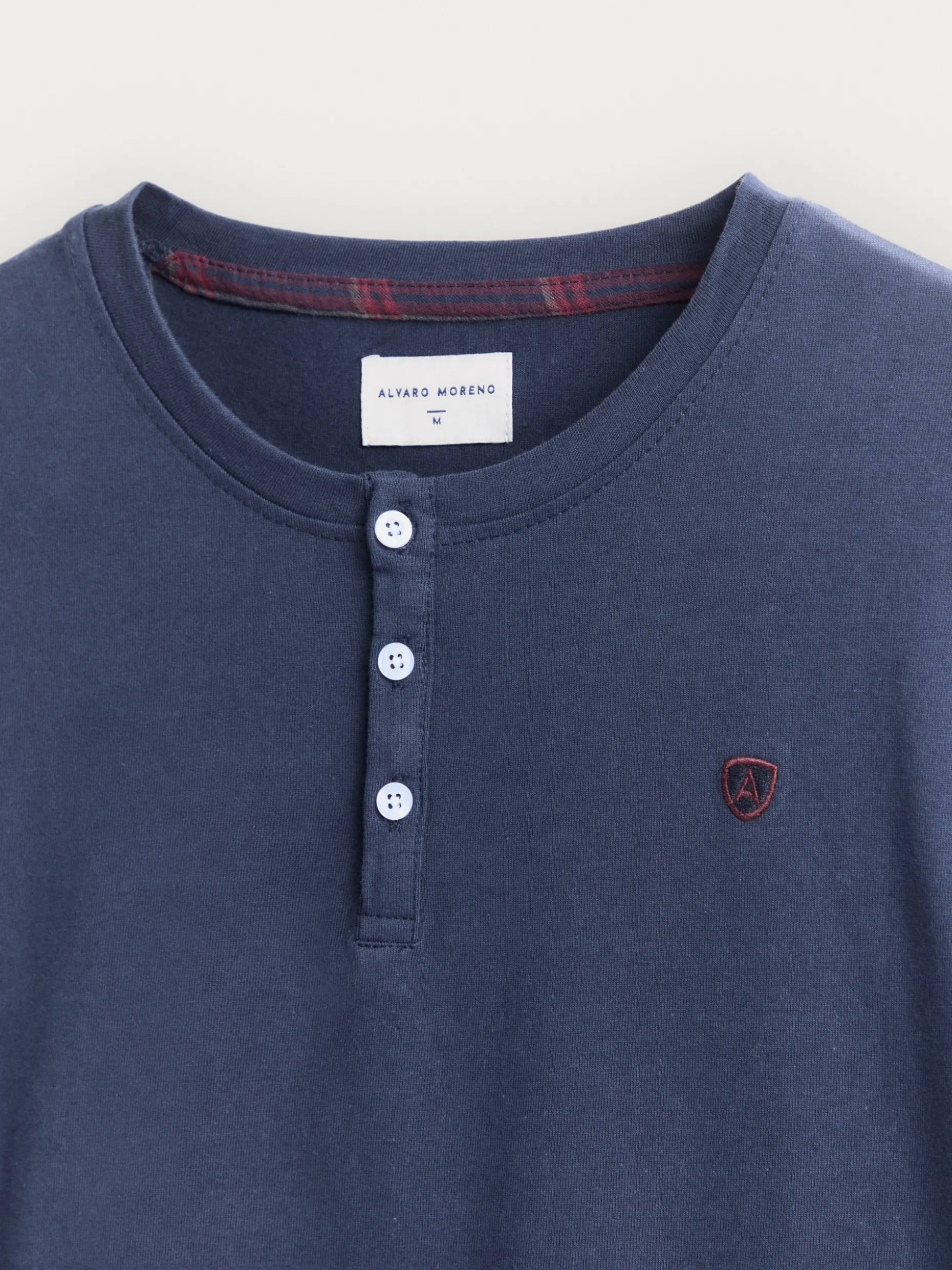 PIJAMA FRANELA CUADROS AZUL MARINO