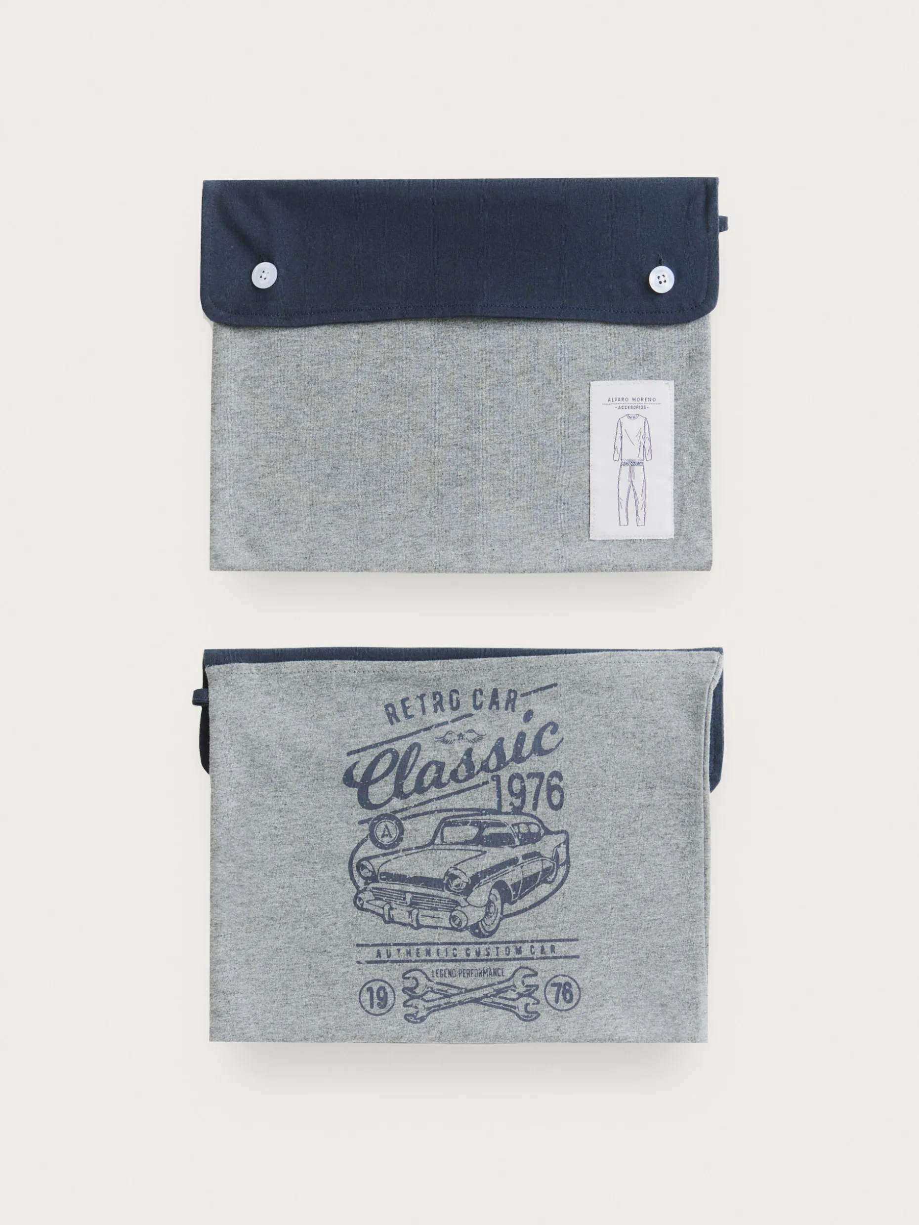 PIJAMA RETROCAR GRIS