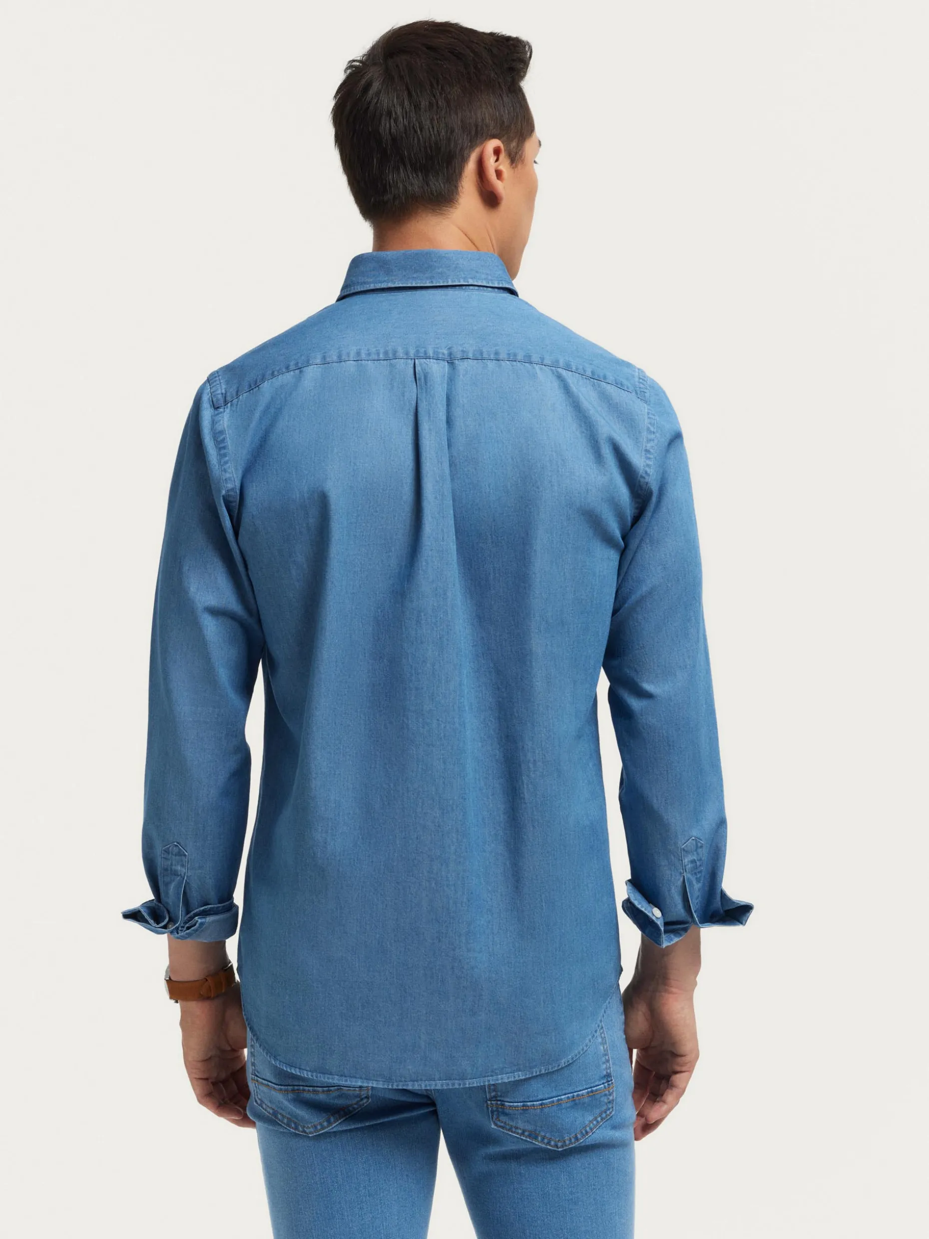 POLERA DENIM AZUL