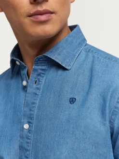 POLERA DENIM AZUL