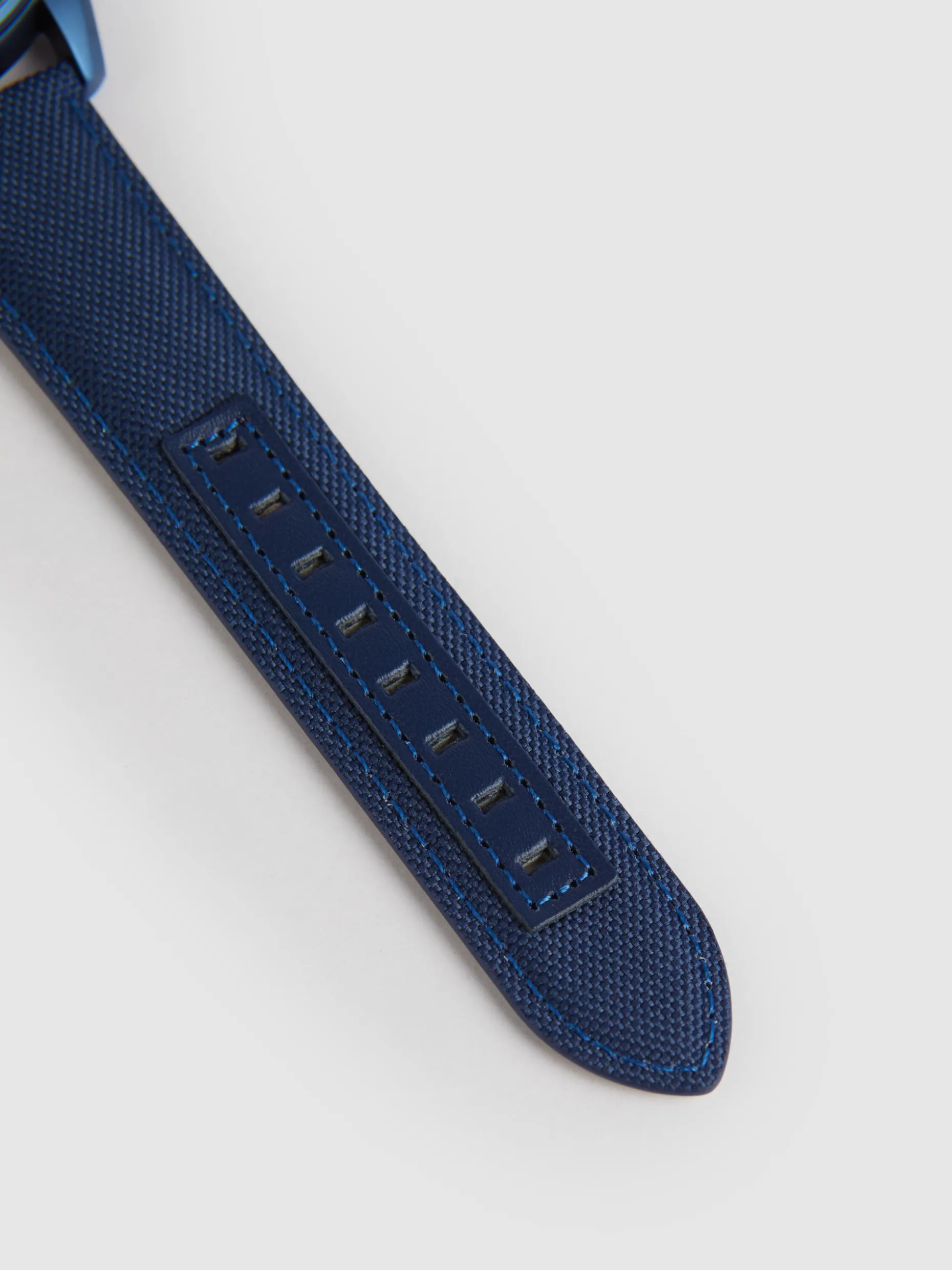 RELOJ CANVAS QUARTZ AZUL