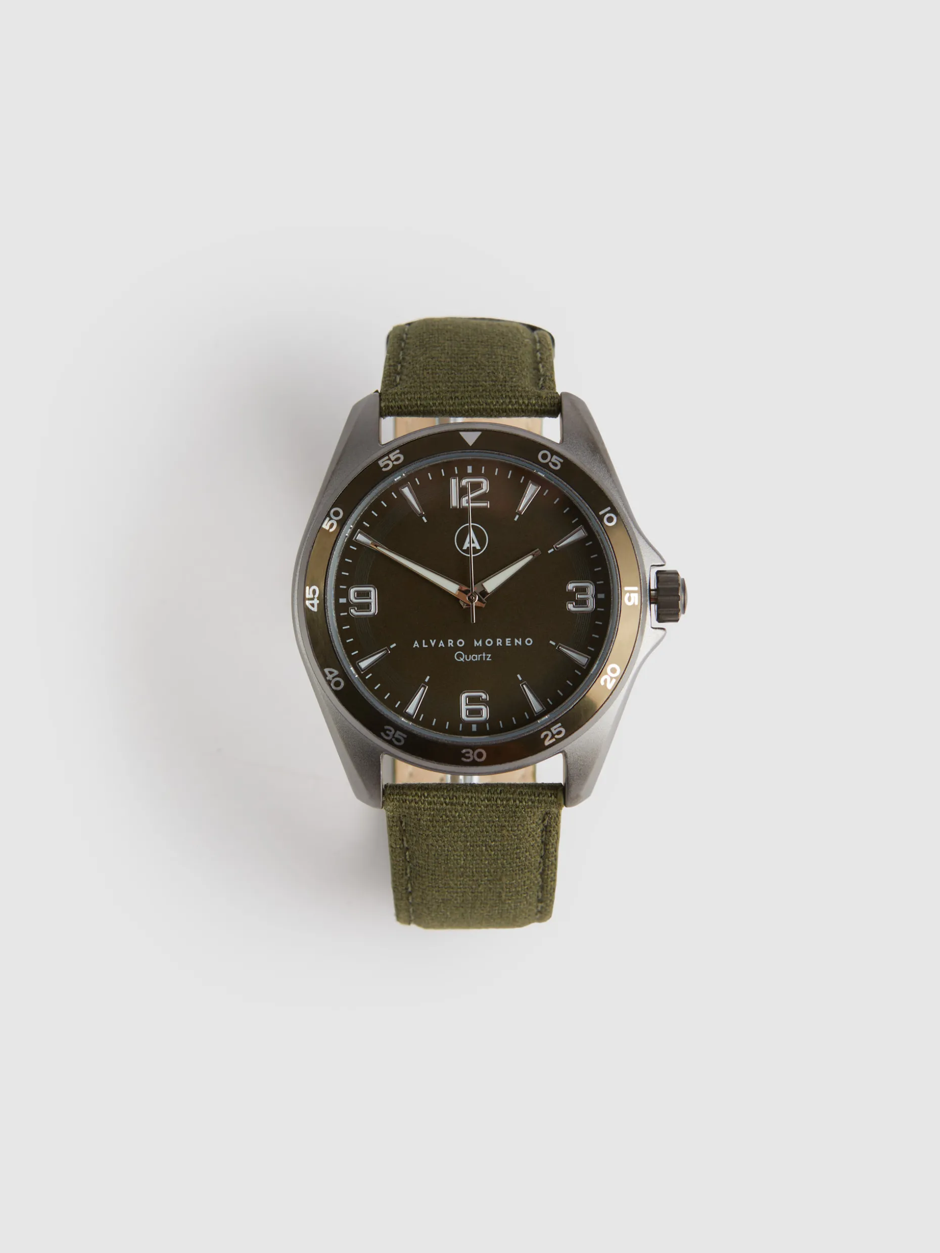RELOJ CANVAS QUARTZ VERDE