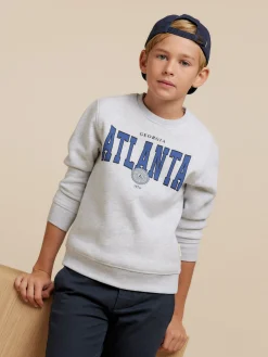 SUDADERA ATLANTA KIDS GRIS