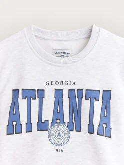 SUDADERA ATLANTA KIDS GRIS