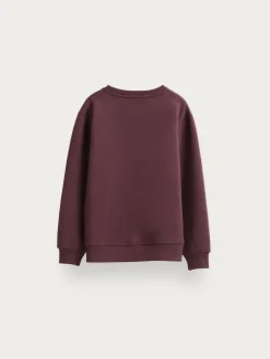 SUDADERA BASICA KIDS BURDEOS