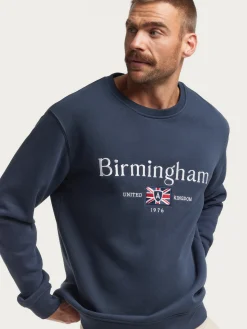 SUDADERA BIRMINGAHM AZUL MARINO
