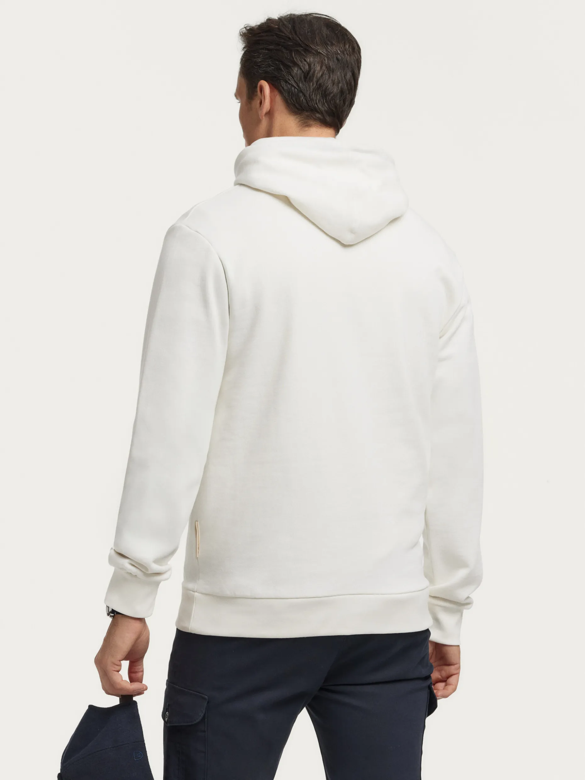 SUDADERA LOGO BLANCO