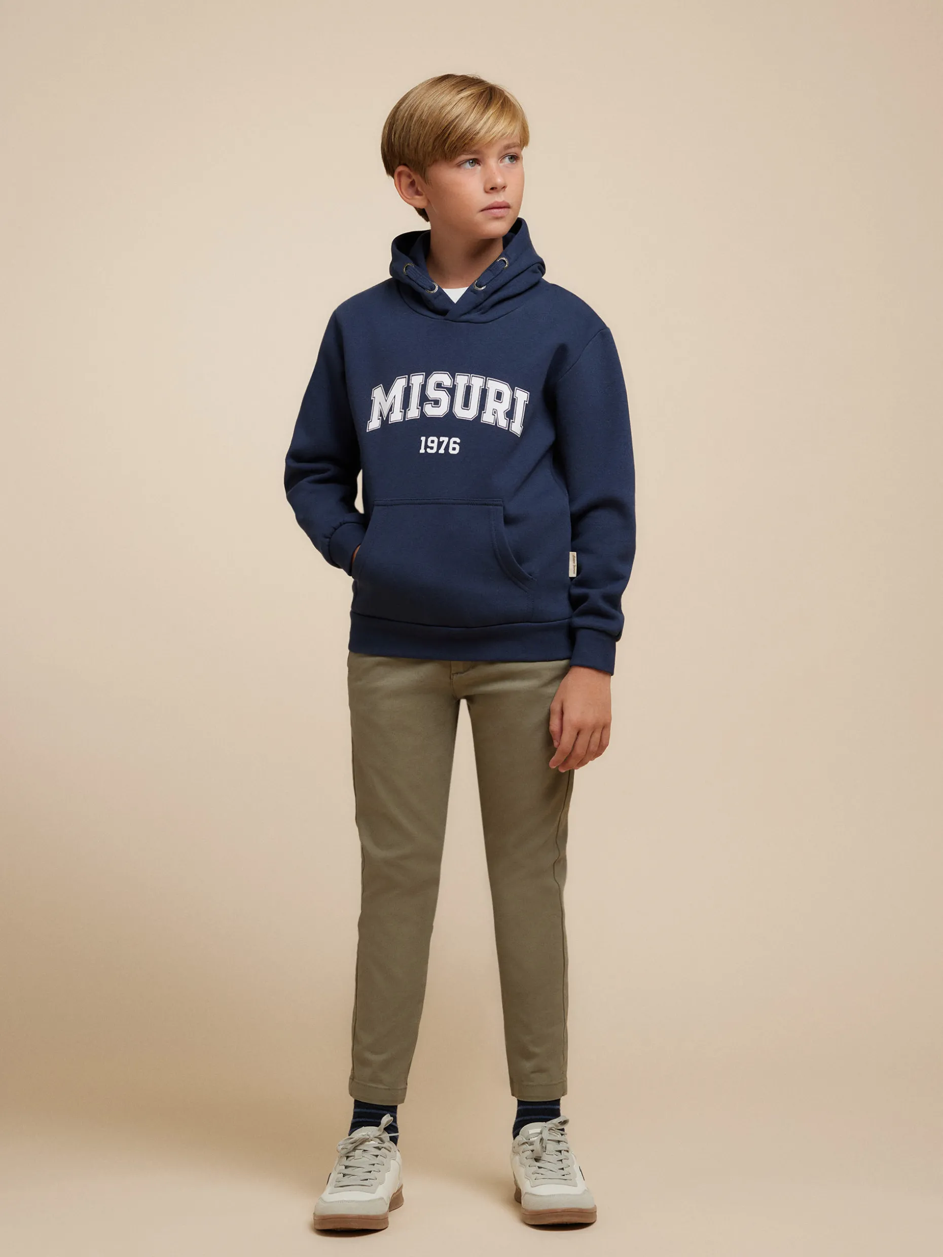 SUDADERA MISURI KIDS AZUL MARINO