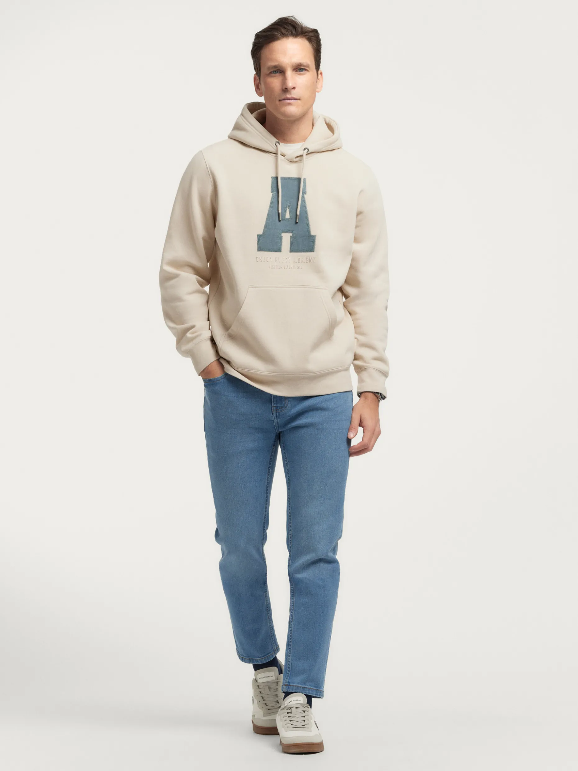 SUDADERA MOMENT BEIGE