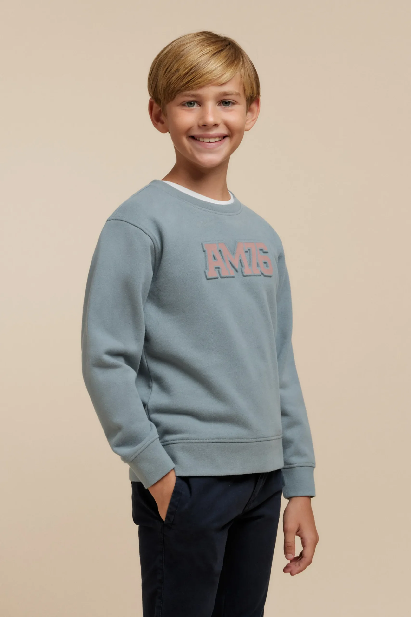 SUDADERA OFFICIAL KIDS AZUL