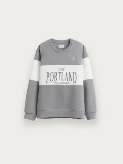 SUDADERA PORTLAND KIDS GRIS