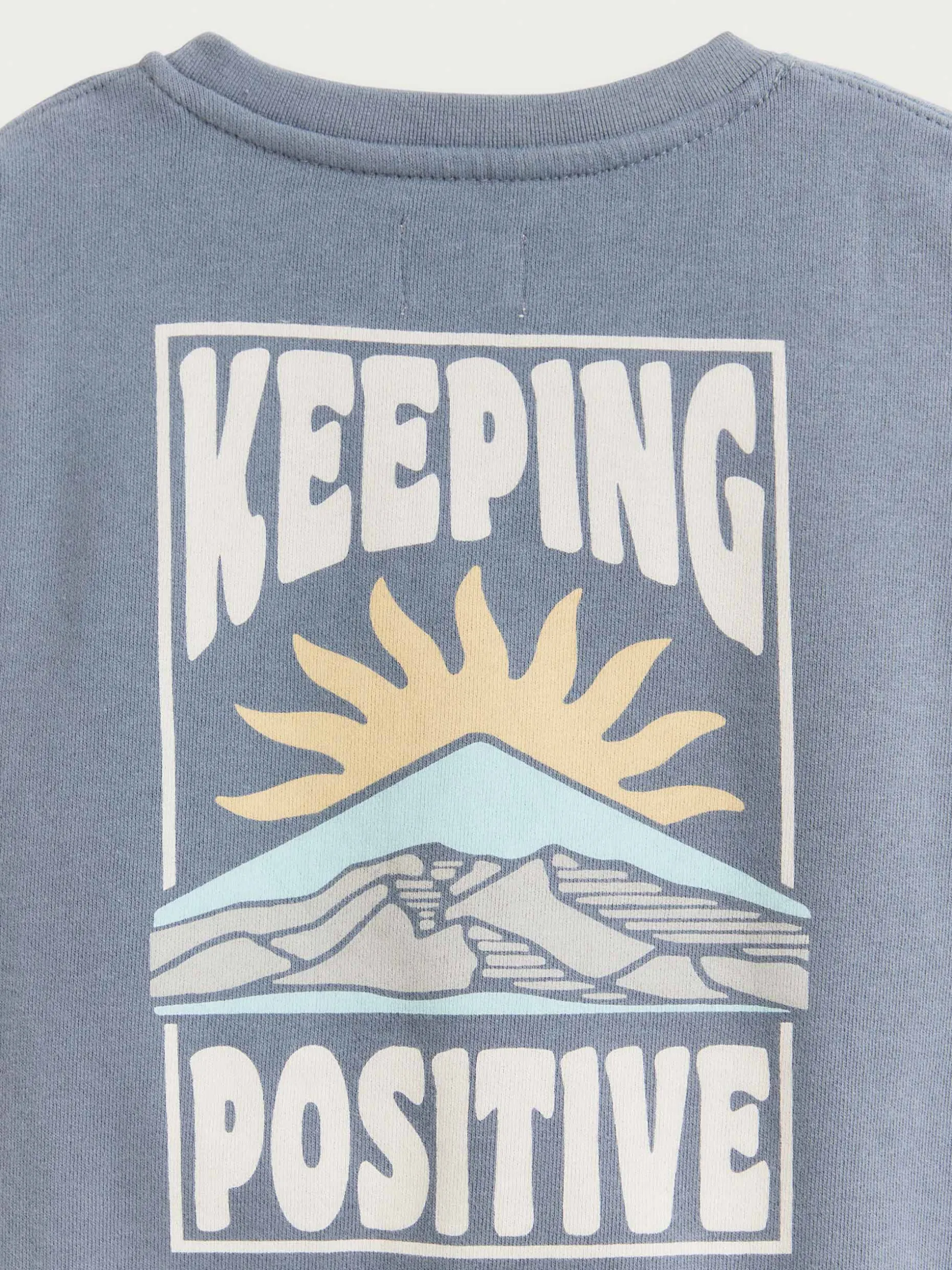 SUDADERA POSITIVE KIDS AZUL